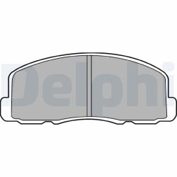Stabdžių trinkelių rinkinys, diskinis stabdys DELPHI LP458
