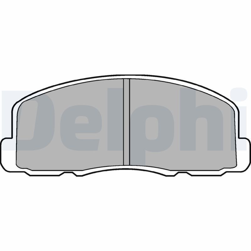Stabdžių trinkelių rinkinys, diskinis stabdys DELPHI LP458