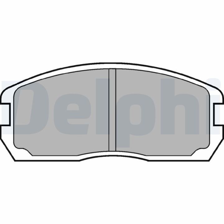 Stabdžių trinkelių rinkinys, diskinis stabdys DELPHI LP467
