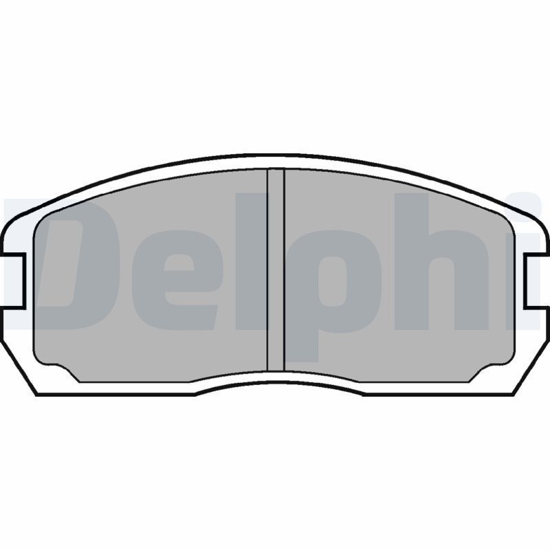Stabdžių trinkelių rinkinys, diskinis stabdys DELPHI LP467