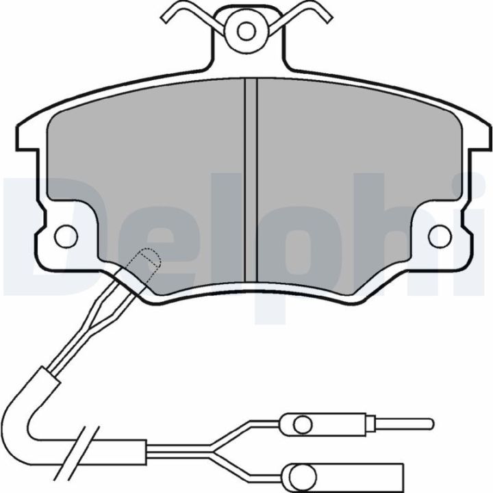 Stabdžių trinkelių rinkinys, diskinis stabdys DELPHI LP496