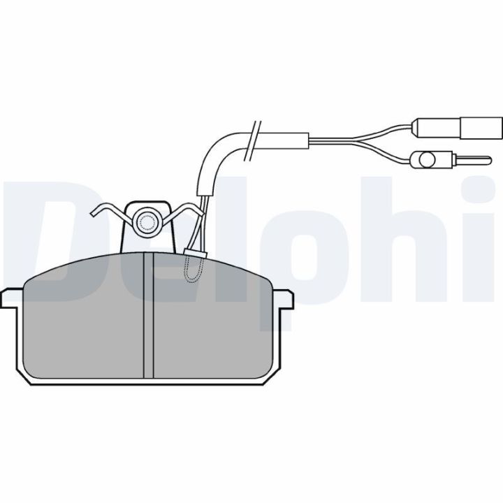 Stabdžių trinkelių rinkinys, diskinis stabdys DELPHI LP517