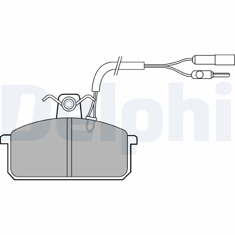 Stabdžių trinkelių rinkinys, diskinis stabdys DELPHI LP517