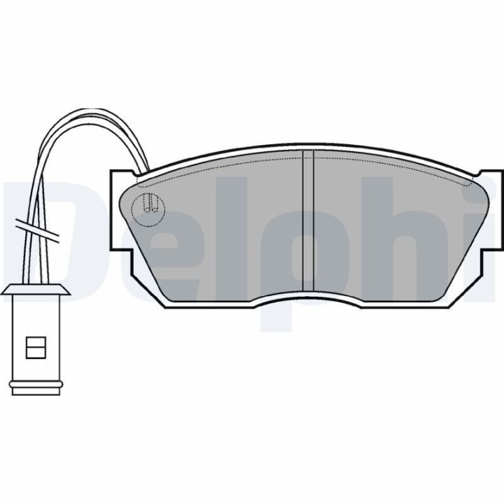 Stabdžių trinkelių rinkinys, diskinis stabdys DELPHI LP519
