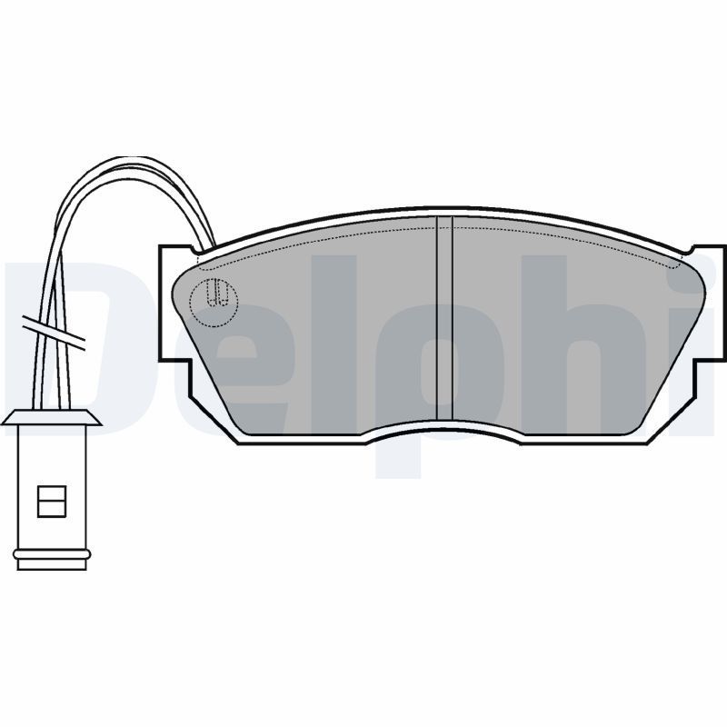 Stabdžių trinkelių rinkinys, diskinis stabdys DELPHI LP519