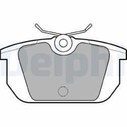 Stabdžių trinkelių rinkinys, diskinis stabdys DELPHI LP522