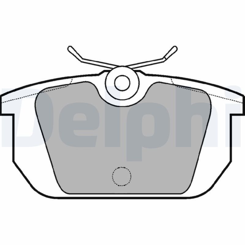 Stabdžių trinkelių rinkinys, diskinis stabdys DELPHI LP522