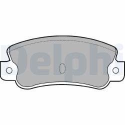 Stabdžių trinkelių rinkinys, diskinis stabdys DELPHI LP523