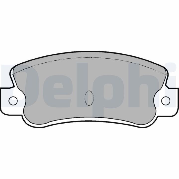 Stabdžių trinkelių rinkinys, diskinis stabdys DELPHI LP523