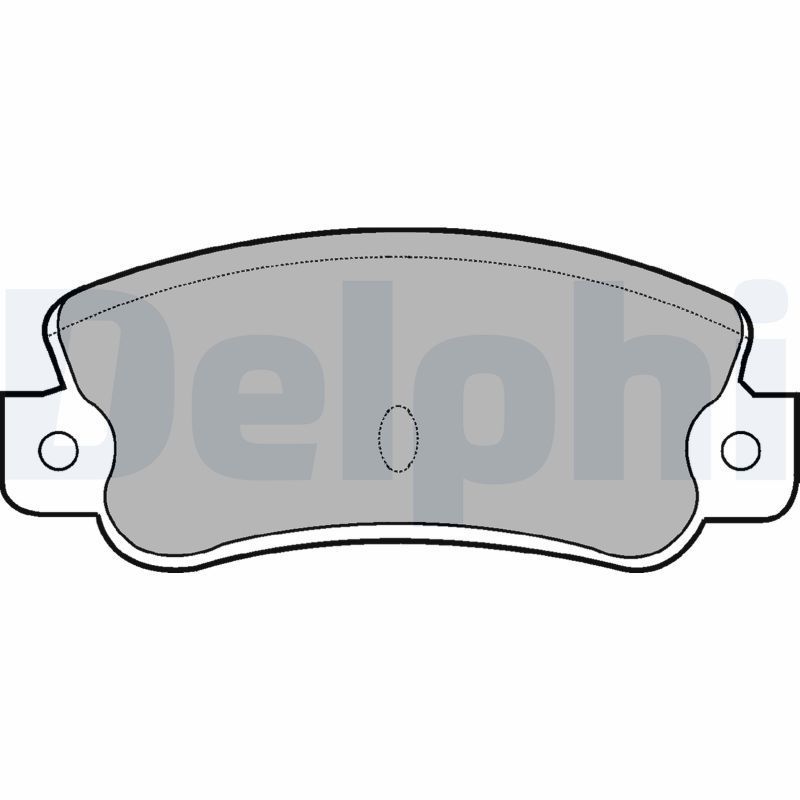 Stabdžių trinkelių rinkinys, diskinis stabdys DELPHI LP523