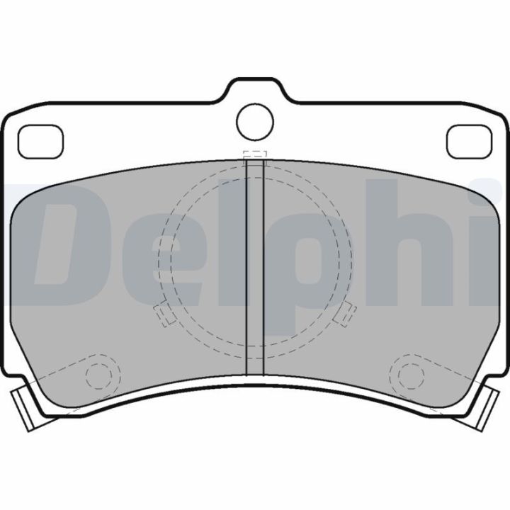 Stabdžių trinkelių rinkinys, diskinis stabdys DELPHI LP531