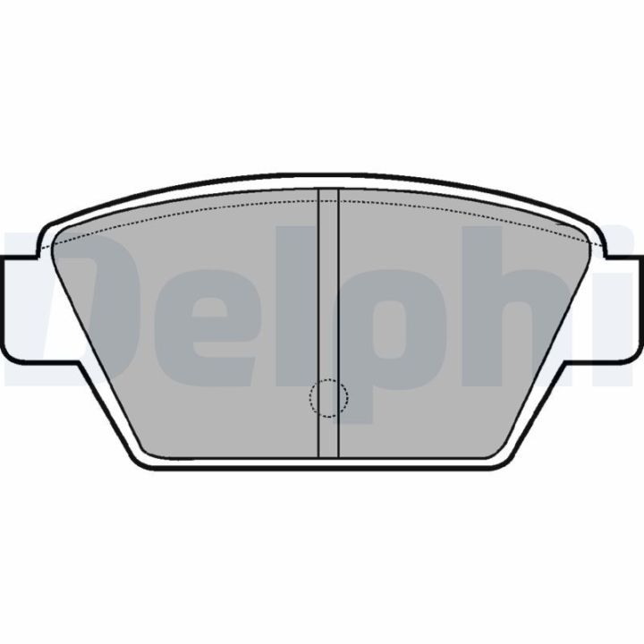 Stabdžių trinkelių rinkinys, diskinis stabdys DELPHI LP533