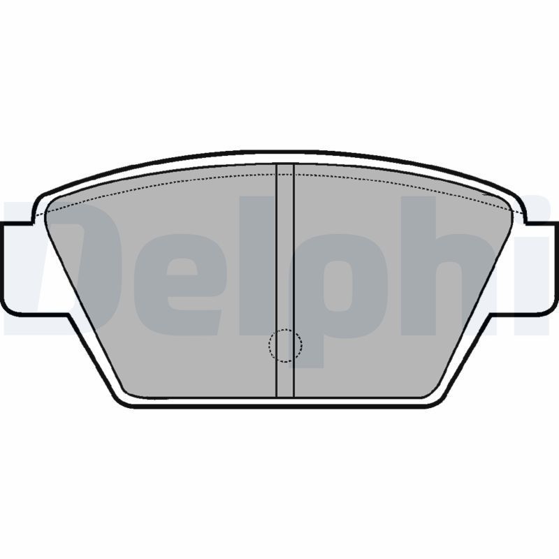 Stabdžių trinkelių rinkinys, diskinis stabdys DELPHI LP533