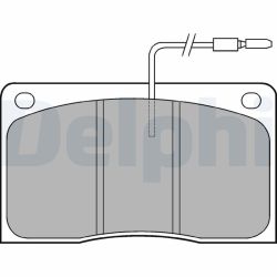 Stabdžių trinkelių rinkinys, diskinis stabdys DELPHI LP568