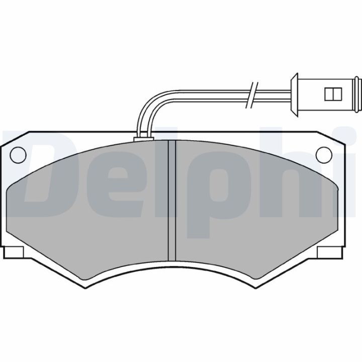 Stabdžių trinkelių rinkinys, diskinis stabdys DELPHI LP584