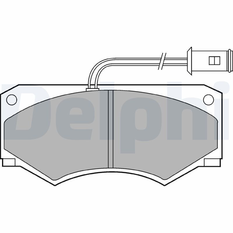 Stabdžių trinkelių rinkinys, diskinis stabdys DELPHI LP584