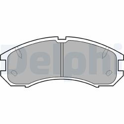 Stabdžių trinkelių rinkinys, diskinis stabdys DELPHI LP595