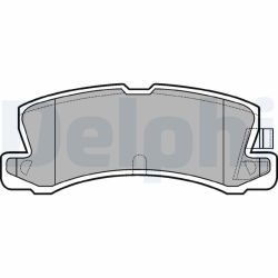 Stabdžių trinkelių rinkinys, diskinis stabdys DELPHI LP611