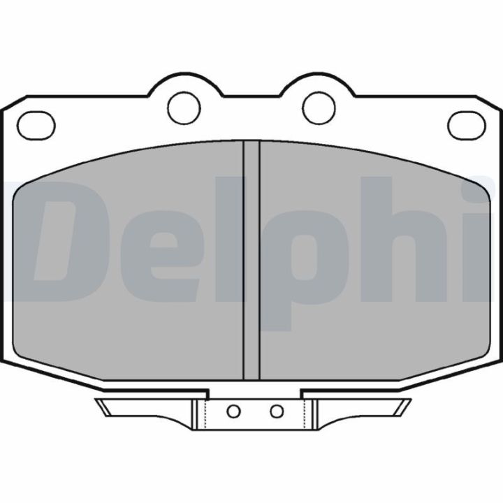 Stabdžių trinkelių rinkinys, diskinis stabdys DELPHI LP621
