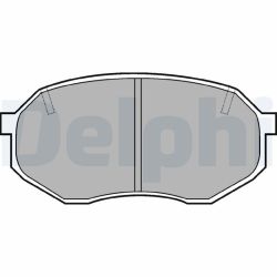 Stabdžių trinkelių rinkinys, diskinis stabdys DELPHI LP630