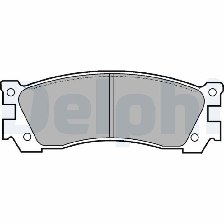 Stabdžių trinkelių rinkinys, diskinis stabdys DELPHI LP632