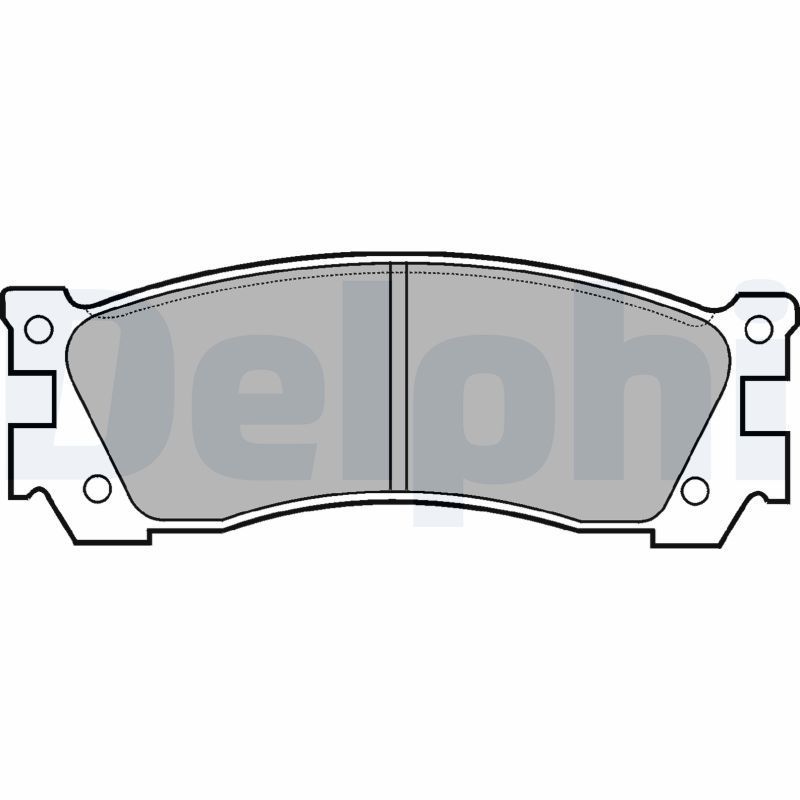 Stabdžių trinkelių rinkinys, diskinis stabdys DELPHI LP632