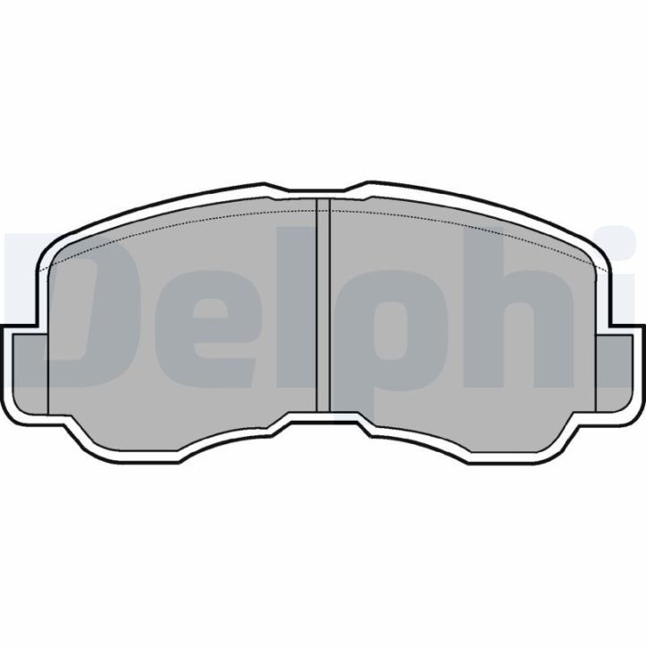 Stabdžių trinkelių rinkinys, diskinis stabdys DELPHI LP640