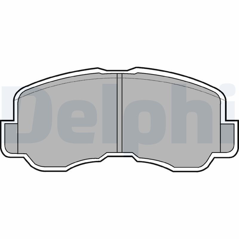 Stabdžių trinkelių rinkinys, diskinis stabdys DELPHI LP640
