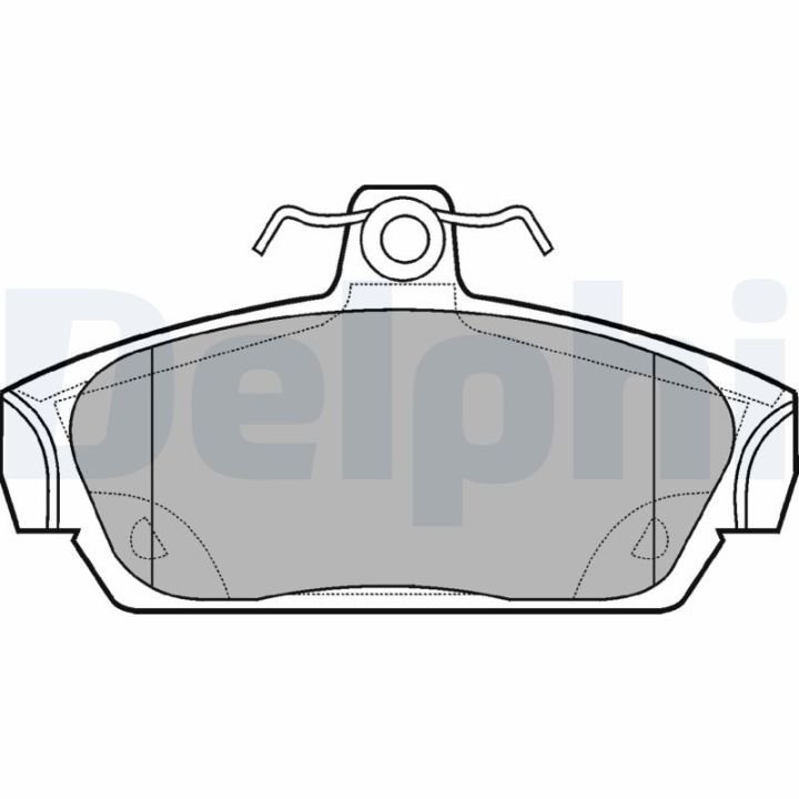 Stabdžių trinkelių rinkinys, diskinis stabdys DELPHI LP653