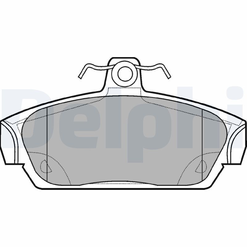 Stabdžių trinkelių rinkinys, diskinis stabdys DELPHI LP653