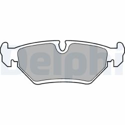 Stabdžių trinkelių rinkinys, diskinis stabdys DELPHI LP669