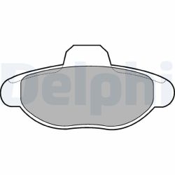 Stabdžių trinkelių rinkinys, diskinis stabdys DELPHI LP771