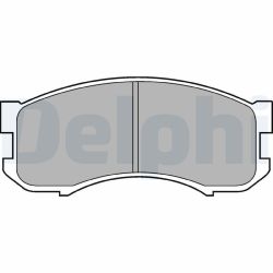 Stabdžių trinkelių rinkinys, diskinis stabdys DELPHI LP800