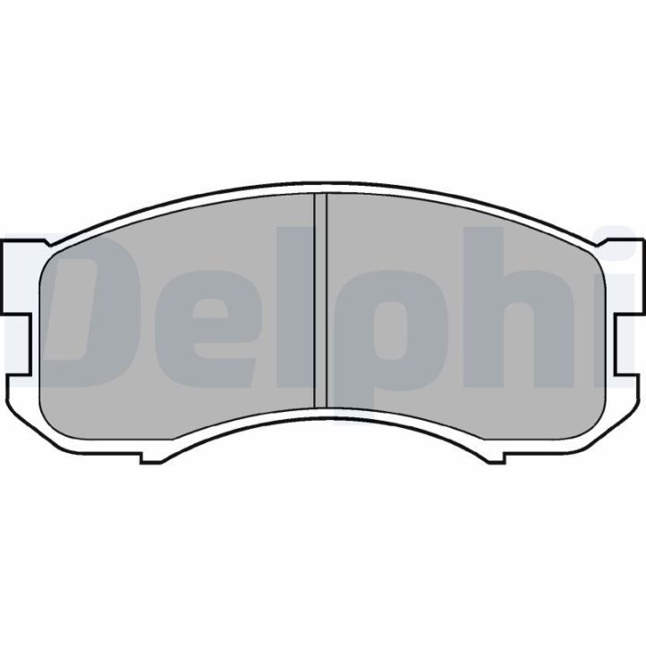 Stabdžių trinkelių rinkinys, diskinis stabdys DELPHI LP800