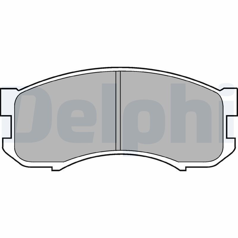 Stabdžių trinkelių rinkinys, diskinis stabdys DELPHI LP800