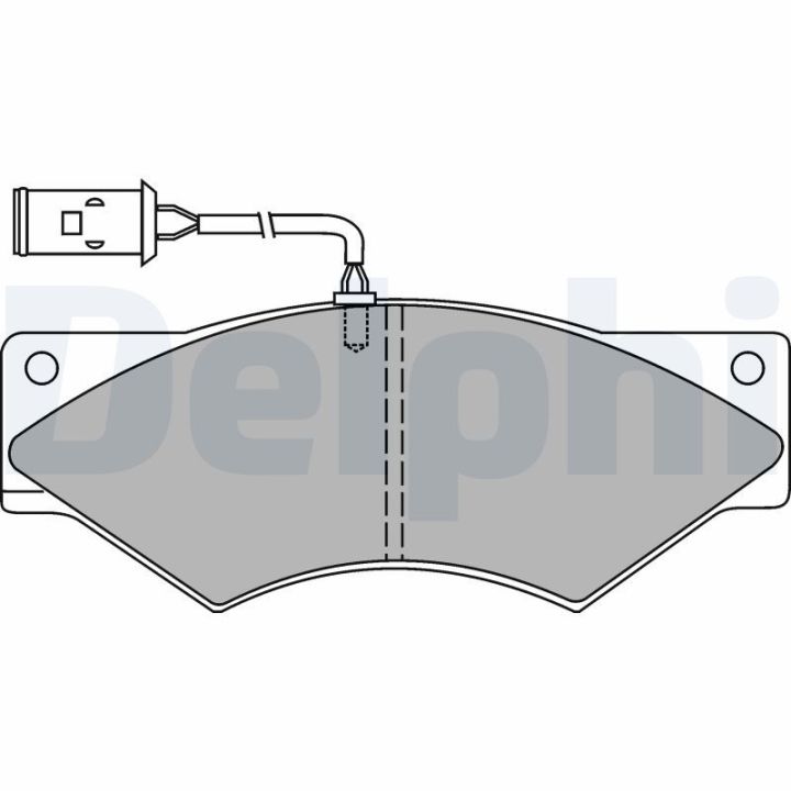 Stabdžių trinkelių rinkinys, diskinis stabdys DELPHI LP8040