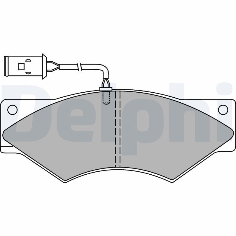 Stabdžių trinkelių rinkinys, diskinis stabdys DELPHI LP8040
