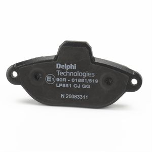 Stabdžių trinkelių rinkinys, diskinis stabdys DELPHI LP851