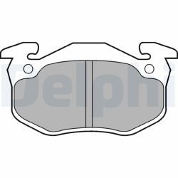 Stabdžių trinkelių rinkinys, diskinis stabdys DELPHI LP852
