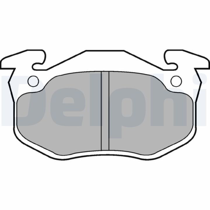 Stabdžių trinkelių rinkinys, diskinis stabdys DELPHI LP852