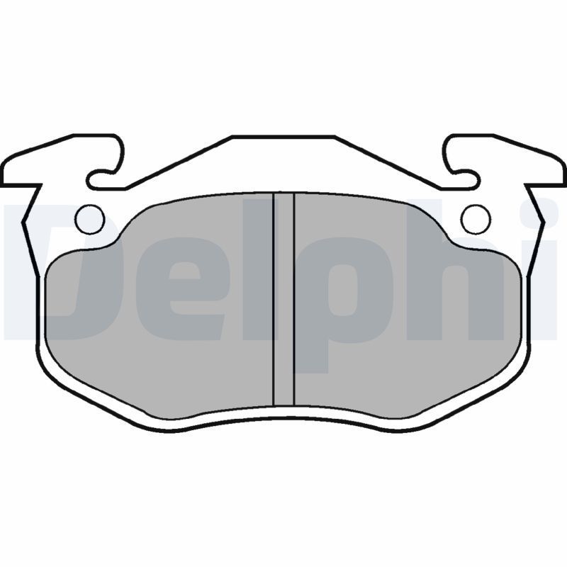 Stabdžių trinkelių rinkinys, diskinis stabdys DELPHI LP852