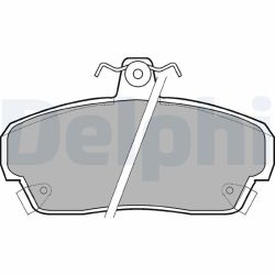 Stabdžių trinkelių rinkinys, stovėjimo stabdys DELPHI LP879