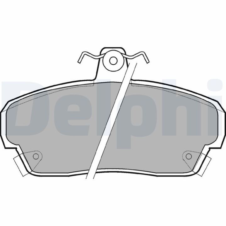 Stabdžių trinkelių rinkinys, stovėjimo stabdys DELPHI LP879