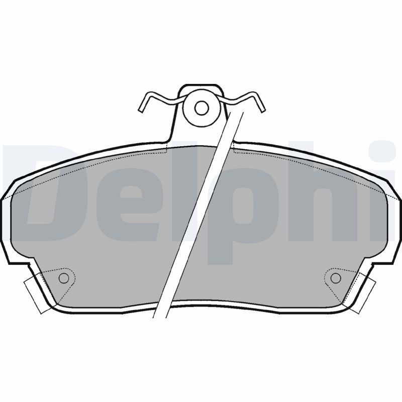 Stabdžių trinkelių rinkinys, stovėjimo stabdys DELPHI LP879