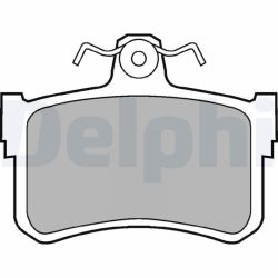 Stabdžių trinkelių rinkinys, diskinis stabdys DELPHI LP880
