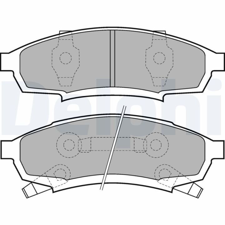Stabdžių trinkelių rinkinys, diskinis stabdys DELPHI LP895