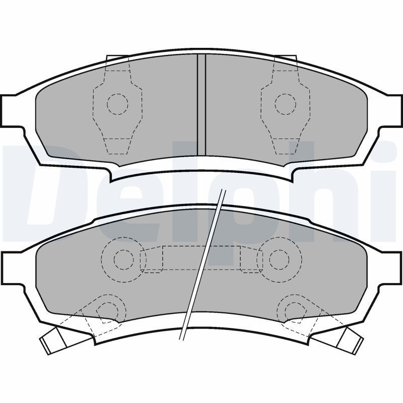 Stabdžių trinkelių rinkinys, diskinis stabdys DELPHI LP895