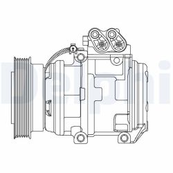 Kompresorius, oro kondicionierius DELPHI CS20488