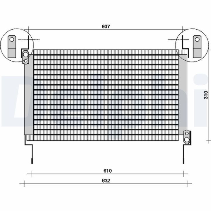Kondensatorius, oro kondicionierius DELPHI TSP0225007