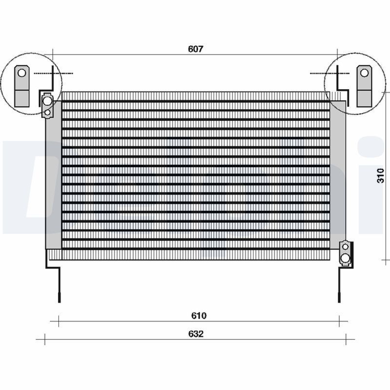 Kondensatorius, oro kondicionierius DELPHI TSP0225007